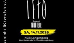 Leto - Präsentiert von Crossnight Gütersloh e.V.